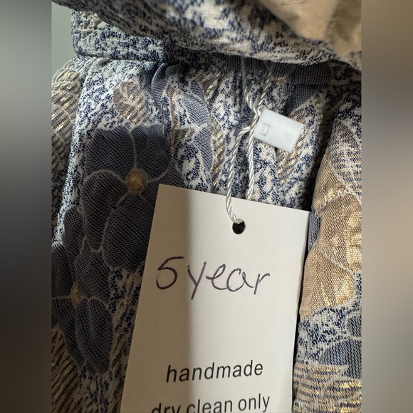 Handmade Elegant Floral Dress - Picture 3 of 3